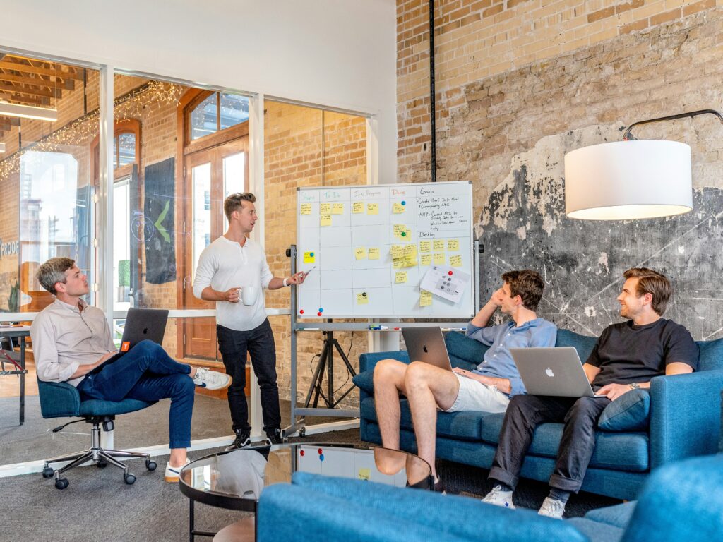 introverted founders running a team meeting